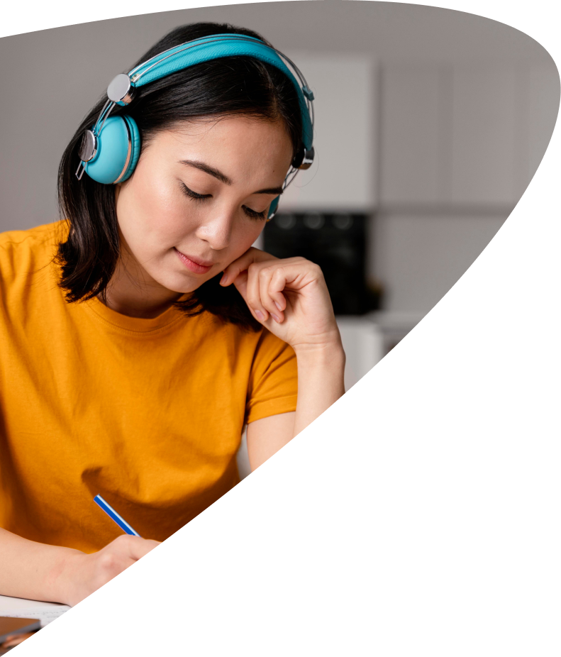 Estudante headphones